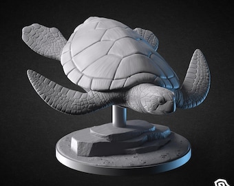 Tortuga marina - Archivo STL de animales para impresión 3D