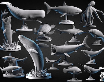 Animals - Ocean Wildlife - STL Files for 3D Printing