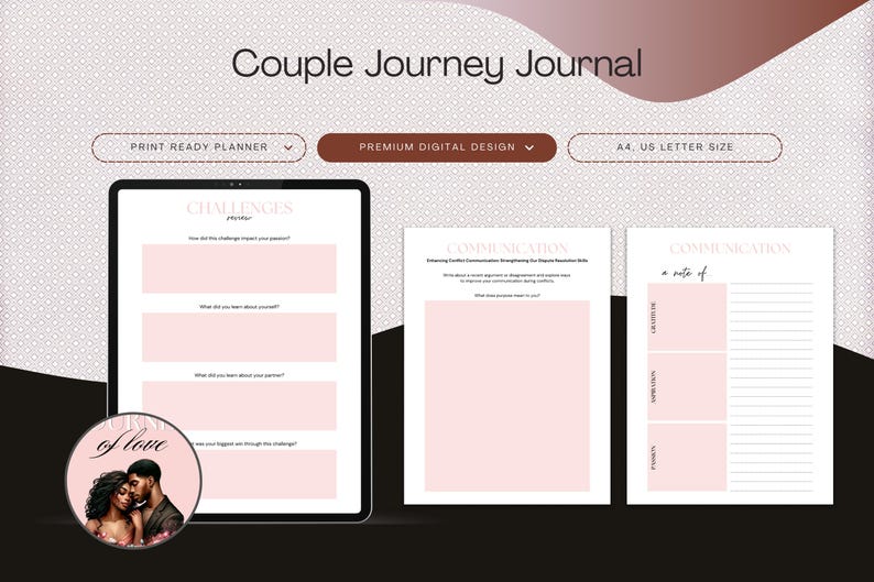 Couples Communication Journal, Relationship Workbook (printable PDF) - Etsy