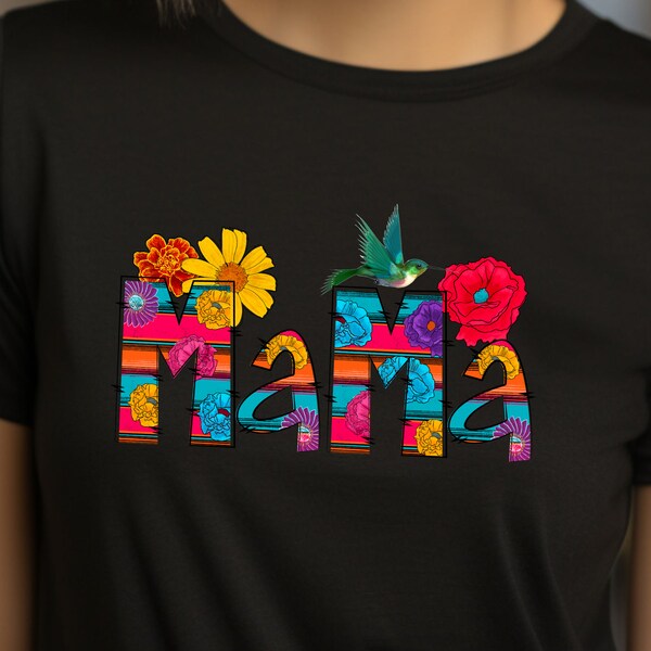 Mama Margarita Flowers  Shirt, pretty girl shirt, Mothers Day Gift, Cute Latin Mom Gift, Motherhood Shirt, Felicem Diem, Matris Dia Soleado