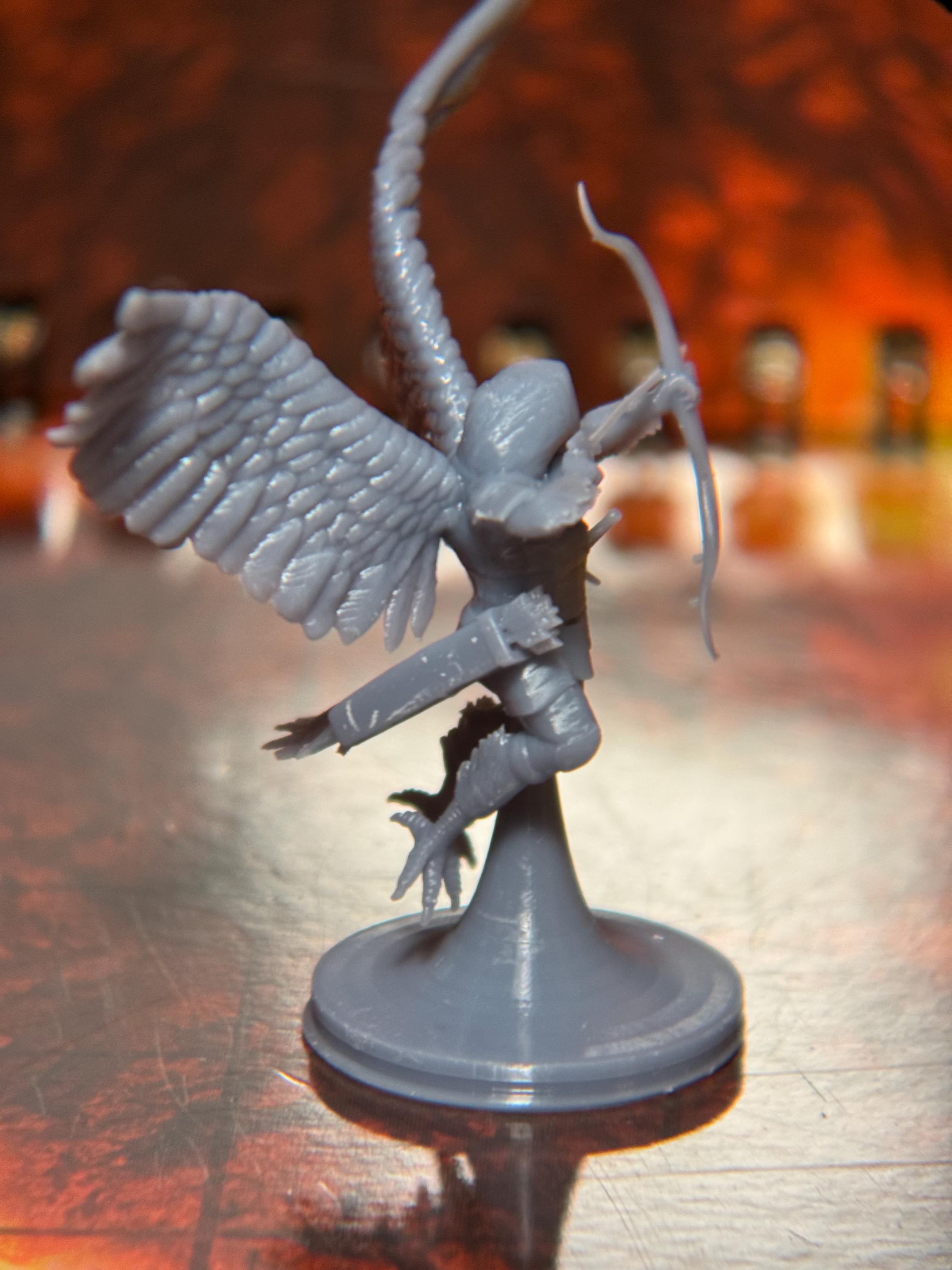 Owlin Ranger Resin Mini | 28mm Archer Character for Dungeons & Dragons ...