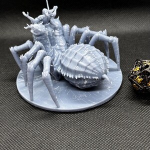 Miniatura de Miska la Araña Lobo / Monstruo de fantasía de 28 mm / Miniatura de resina sin pintar para D&D, Pathfinder y TTRPG imagen 6