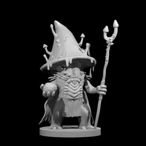 Myconid Spore Lord | 28mm Fungal Druid Miniature | Mushroom Sovereign for D&D / TTRPG