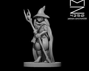 Harengon Wizard | Scalable Resin Miniature for D&D, Pathfinder, Tabletop RPGs