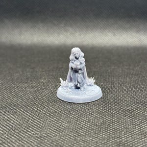 Female Halfling Wizard Scaleable Miniature | TTRPG Fantasy Spellcaster