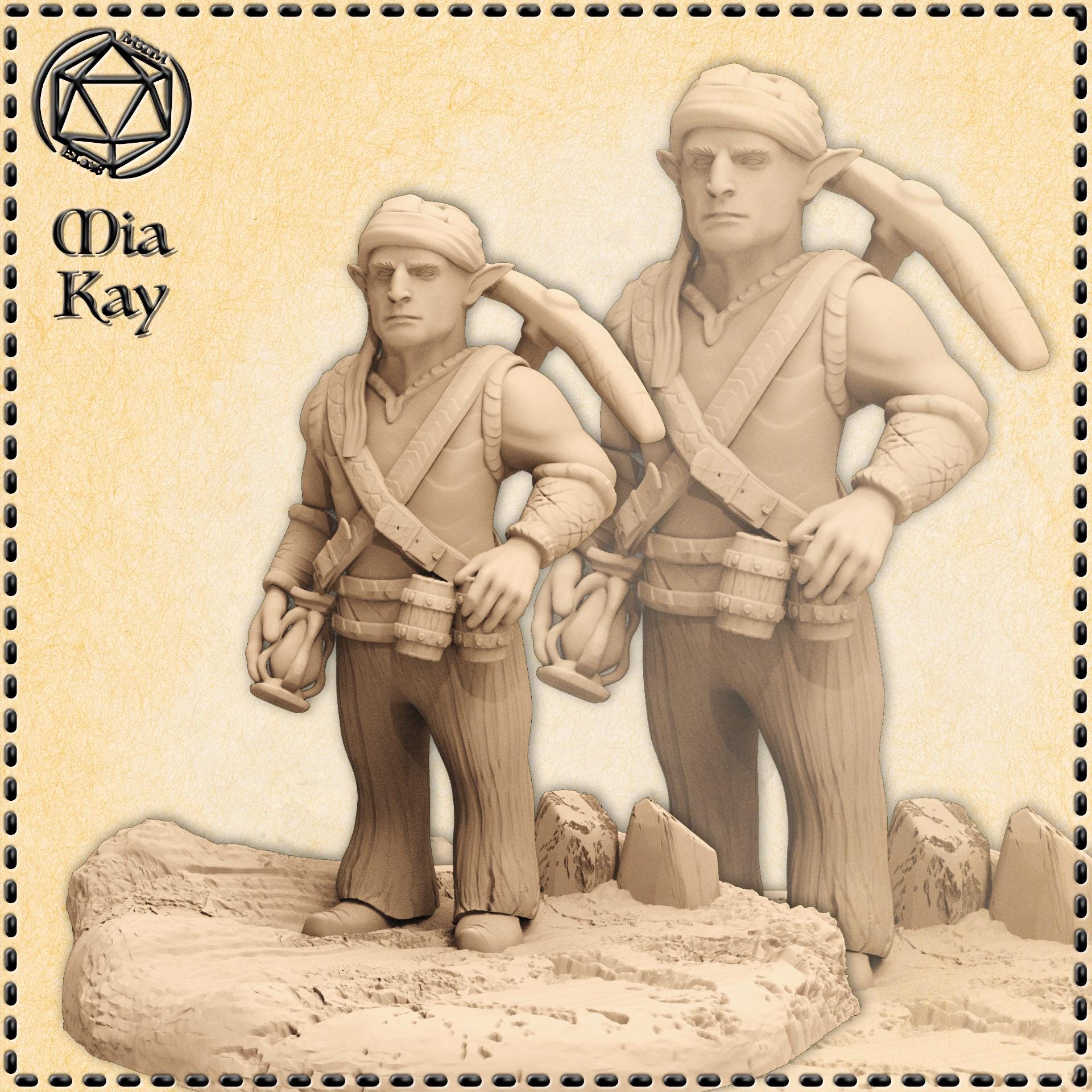 Miniature Cave Dweller + Carte - Jeu League Of Infamy MANTIC - Référence G321 - Occasion