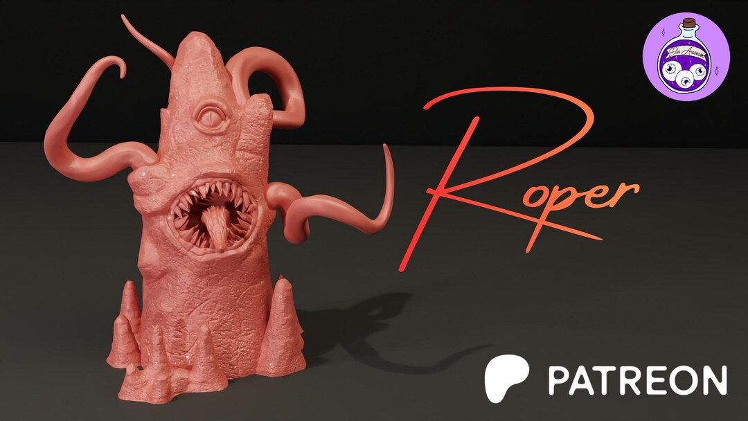 Monstrous Roper Roper Aberration Monster Fantasy Miniature Scalable Resin Dnd ...