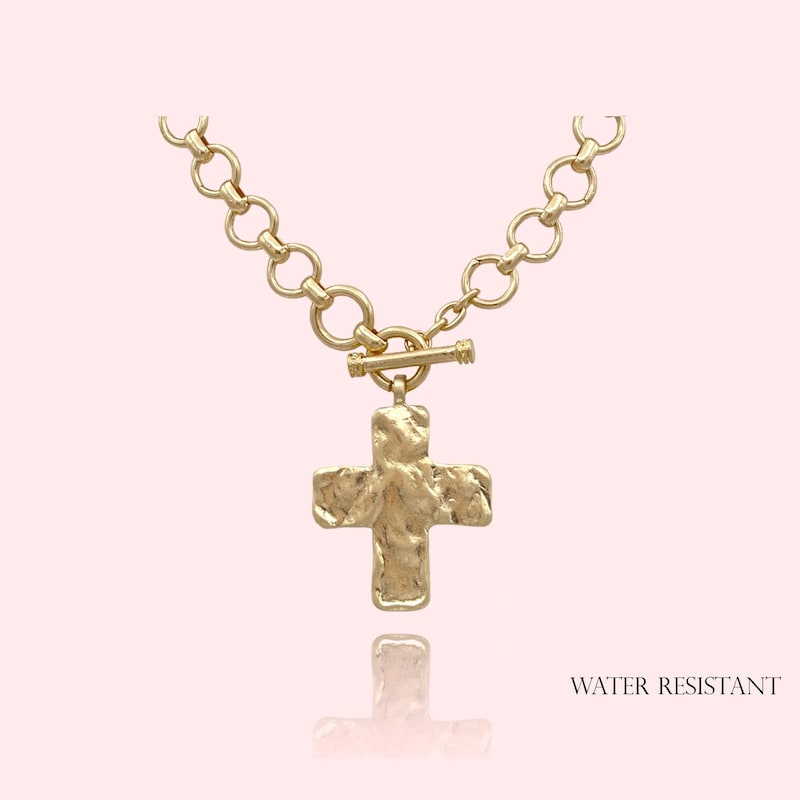 Chunky Cross Necklace - Etsy