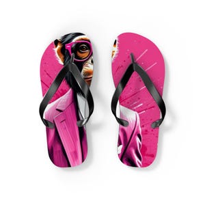Pink Flip Flops | Summer Style, Beachwear, Casual Footwear, Vacation Essentials, Relaxing Days, Beach, Wedding, Hot Pink Flip Flops, Pool.