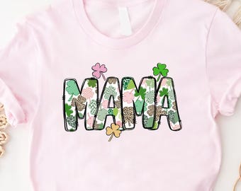 Mama Shamrock Shirt: St Patrick's Day Irish Mom Outfit