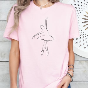 Ballerina Silhouette Shirt, Ballerina Tshirt, Dance Mom Shirt, Mothers Day Gift, Dancing Shirt, Gift For Dancer, Ballet Shirt,Kids Dance Tee