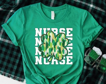 Nurse Shamrock T-Shirt: Lucky St. Patrick's Day Gift