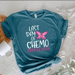 Personalized Last Day of Chemo T-Shirt: Breast Cancer Warrior Tee