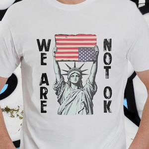 Anti Trump Upside Down American Flag Shirt: Political Protest Tee
