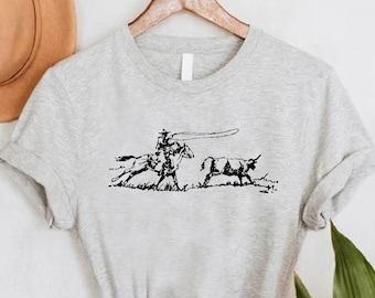 Cowboy Roping Western T-Shirt, Cowboy Roping Shirt, American Western Graphic Tee, Rodeo Gift Shirt, Country Girl Shirt, Cowgirl Shirt Gift