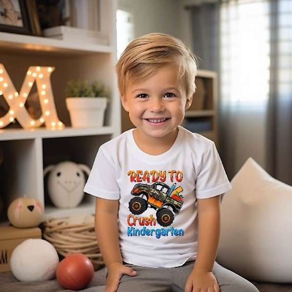 Kindergarten Monster Truck Back To School Shirt Boys Gift Kindergarten Monster Truck Back To School Shirt Boys Gift