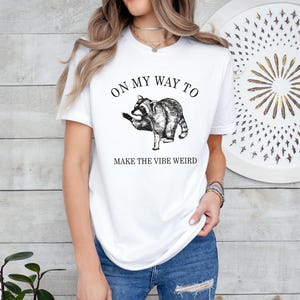 Funny Raccoon Meme T-Shirt: Quirky Animal Lover Tee