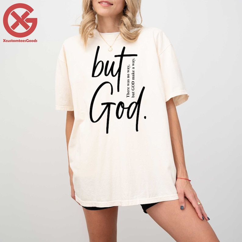 a woman wearing a t - shirt that says, but it's good