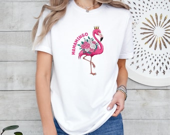 Pink Flamingo Mom Shirt: Fun Mothers Day Tee