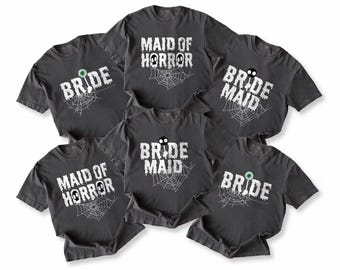 Halloween Bachelorette Party Shirts: Spooky Bride & Bridal Party Tees