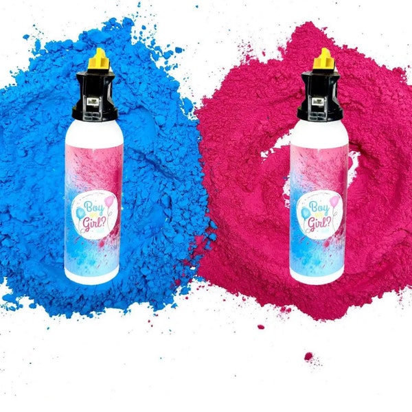 XL Gender Reveal Feuerlöscher Pulver Babyparty Babyshower Geschlecht Enthüllung rosa blau powder 250 ml