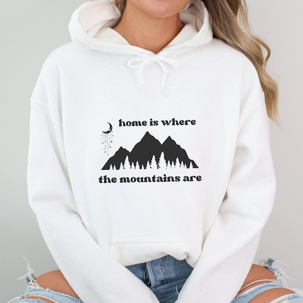 Cozy Mountain Hoodie | Nature Scene Pullover Hooded Sweatshirt, Outdoor Adventure Apparel, Perfect Gift for Hikers, Nature-Inspired Shirt