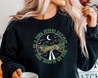 Desert Vibes Cactus Print Western Sweatshirt