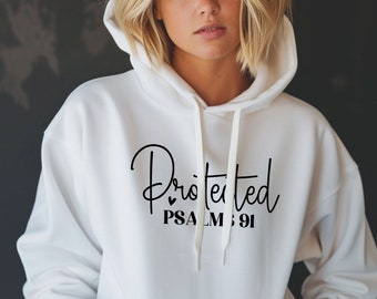 Psalms 91 Christian Streetwear • Positive Sweatshirt • Christian Crewneck Merch  •  Spiritual Sweatshirt •  Inspiring Gifts