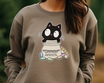 Trending Now - Cat Lover Sweatshirt, Veterinarian Gift, Cat Mom Sweatshirt, Comfy Momma Sweatshirt, Cat-Themed Gifts, Anxiety Sweatshirt