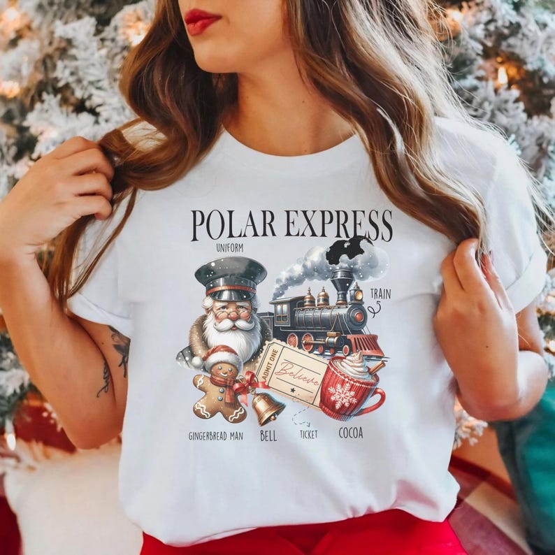 The Polar Express Santa Sublimation T-Shirt
