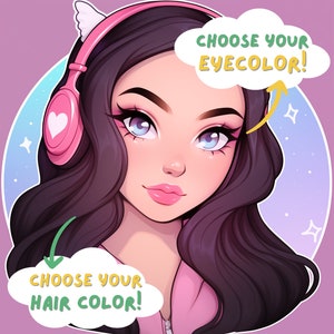 Ícone Twitch personalizado, comissão, arte de streamer, foto de perfil Twitch, streaming, comissão, emote, emote Twitch, personalizado
