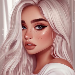 Twitch Icon for Streamer Art Twitch Profile Pic for Streaming, no commission needed, emote, twitch emote digital art beautiful portrait