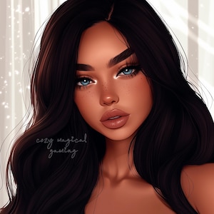 Ícone do Twitch para arte de streamer Foto de perfil do Twitch para streaming, sem comissão necessária, emote, arte digital de emote do Twitch, belo retrato