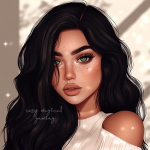 Twitch Icon for Streamer Art Twitch Profile Pic for Streaming, no commission needed, emote, twitch emote digital art beautiful portrait