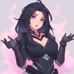 Twitch Icon for Streamer Art Twitch Profile Pic for Streaming, no commission needed, emote, twitch emote digital art beautiful portrait