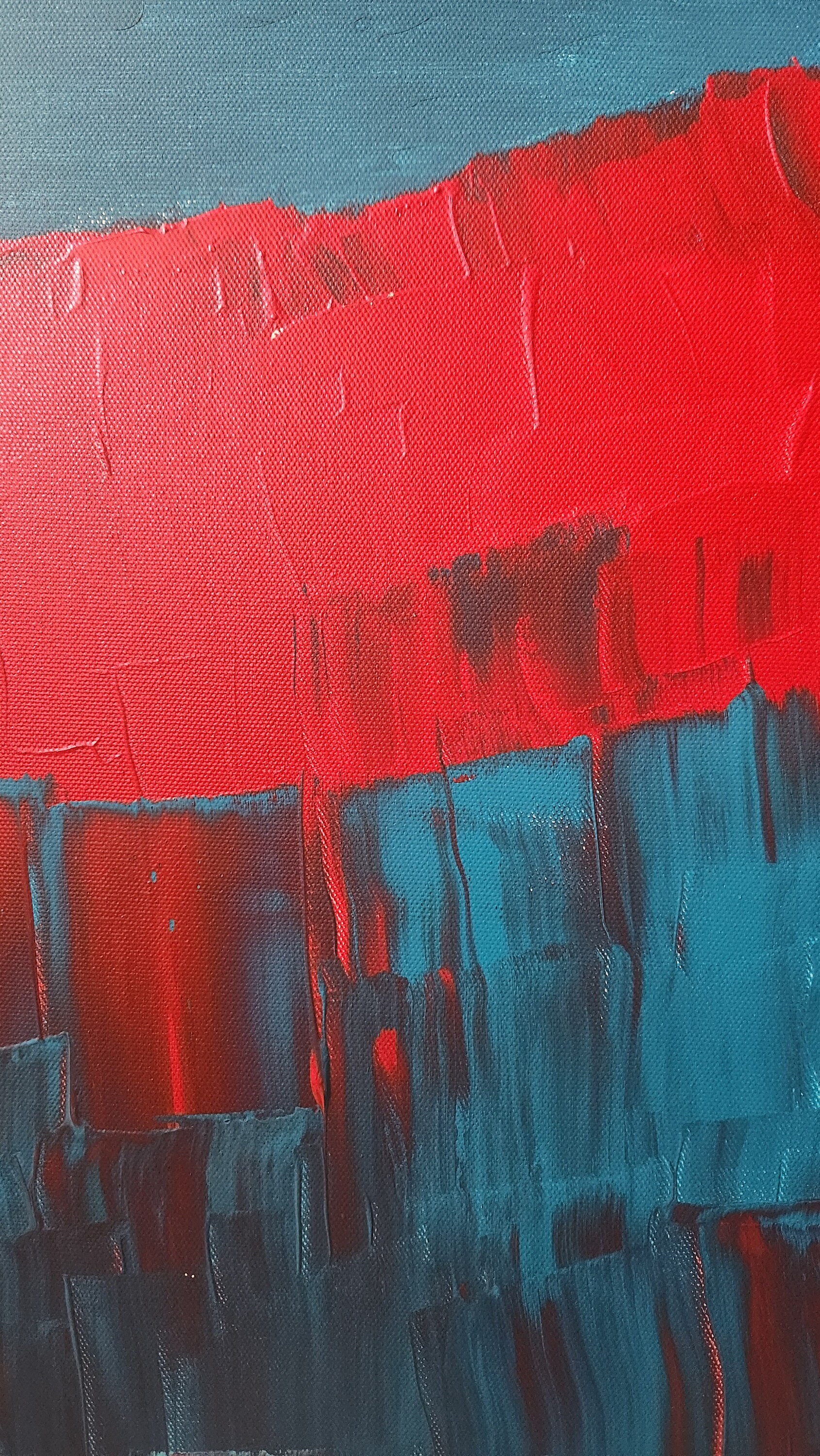 Cherry Blue Raspberry | Original Abstract Art, One of a Kind Artwork ...