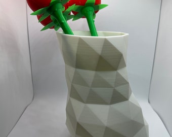 Vase of Red Roses