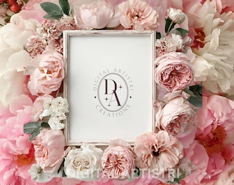Floral Memorial Background, Funeral Program (Digital File)