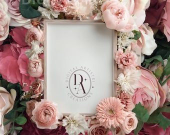 Floral Memorial Background, Funeral Invitation, Button (Digital File)