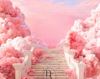 Fleurs rose ciel, En souvenir, Fond commémoratif, Bouton commémoratif, Programme des funérailles, Faire-part pour les funérailles, Ajout de texte, Téléchargement immédiat