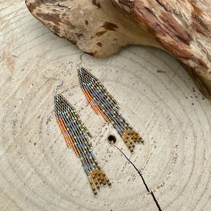 Fish Earrings Brook Trout Earrings Hand Beaded