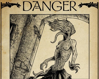 Plague Maiden Contaminierung Poster (4700x7000) Sofort Download Tolles Geschenk für Fantasy Liebhaber!