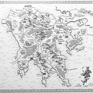 Carte personnalisée dessinée à la main de vos voyages (A3, A4, A5) - Vos souvenirs recréés !