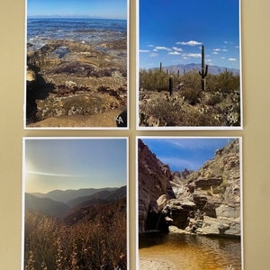 Tarjetas de felicitación con foto hechas a mano (juego de 4) Naturaleza, en blanco, Tarjeta de agradecimiento, Personalizada, Hecha a mano, Bonita, Boda, Invitación, Cumpleaños