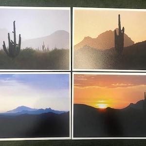Tarjetas de felicitación con foto hechas a mano (juego de 4) Naturaleza, en blanco, Tarjeta de agradecimiento, Personalizada, Hecha a mano, Bonita, Boda, Invitación, Cumpleaños