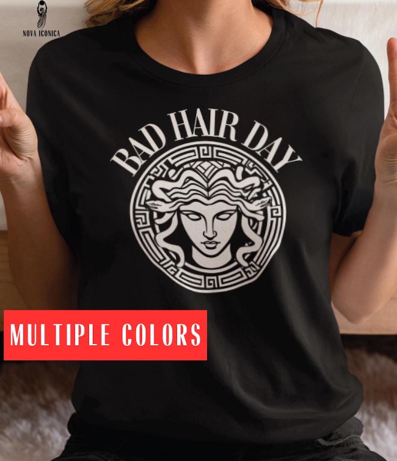 Medusa Snake Face Shirt Goddess Medusa TShirt Greek Mythology T-Shirt Snakes Head Witch tee Mythology Shirt Witchy Shirt Medusa Bad Hair Day medusa shirt Goddess Medusa Shirt Greek Apparel Snakes head witch shirt Greek Mythology Shirt Greek Goddess