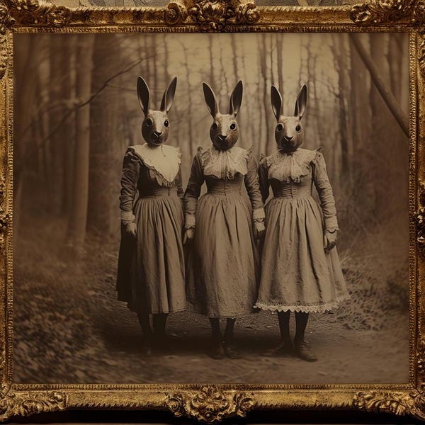 Creepy Rabbit Mask - Etsy