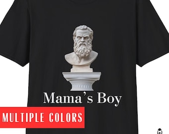 Filozoficzny żart Maminsynek Edyp Mitologia Grecka Poeta Koszulka Dark Academia Odzież Literatura Koszulka Bibliotekarz Klub Książki Koszulka