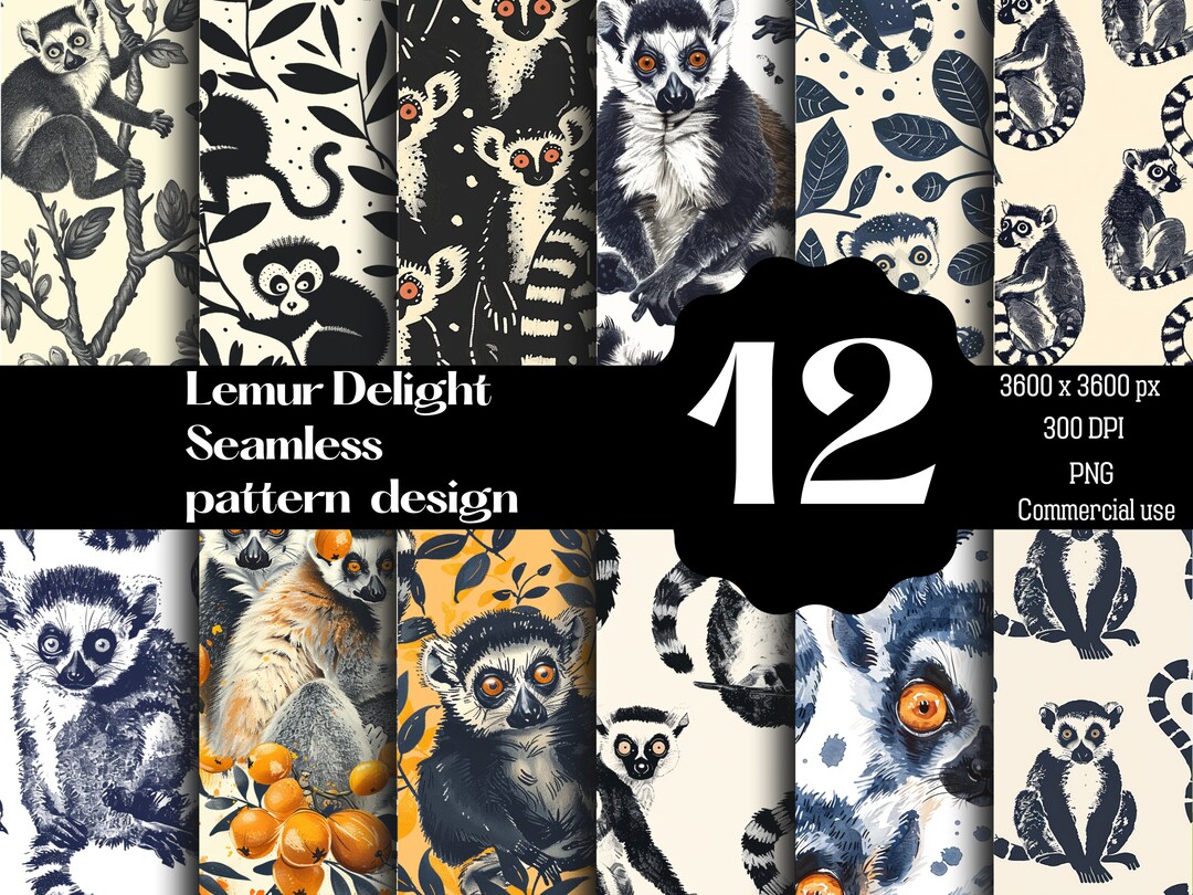 Lemur Print Pattern Quilt