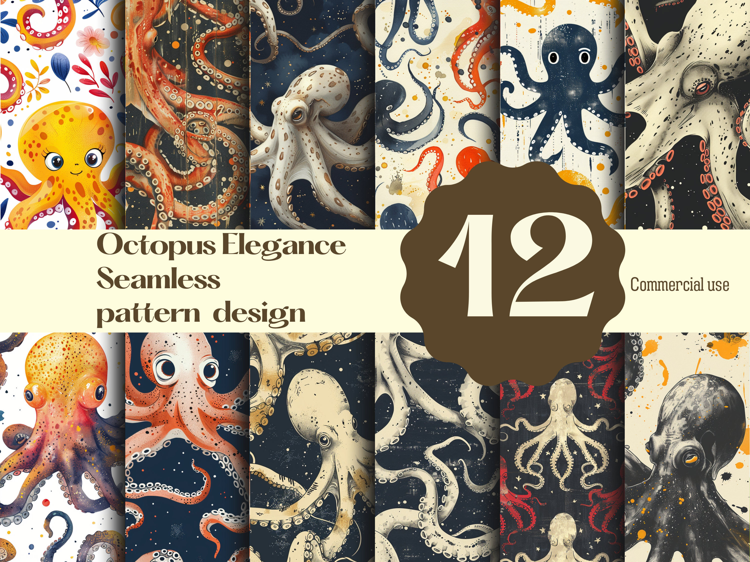 Oktopus tapete - Etsy Schweiz, image size:3000x2250